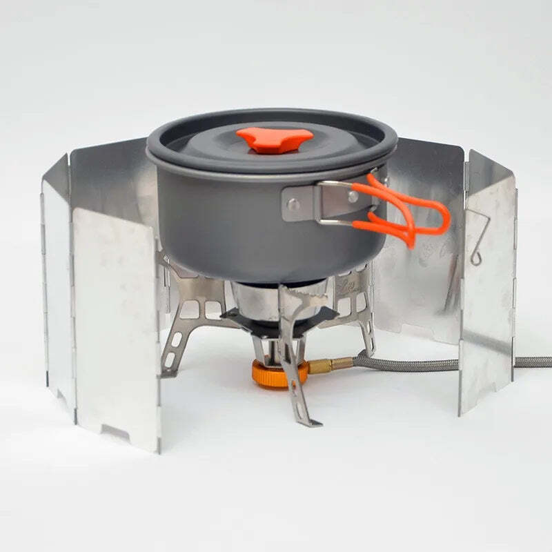 Folding Stove Windscreen - Gas Stove Windshield Plates