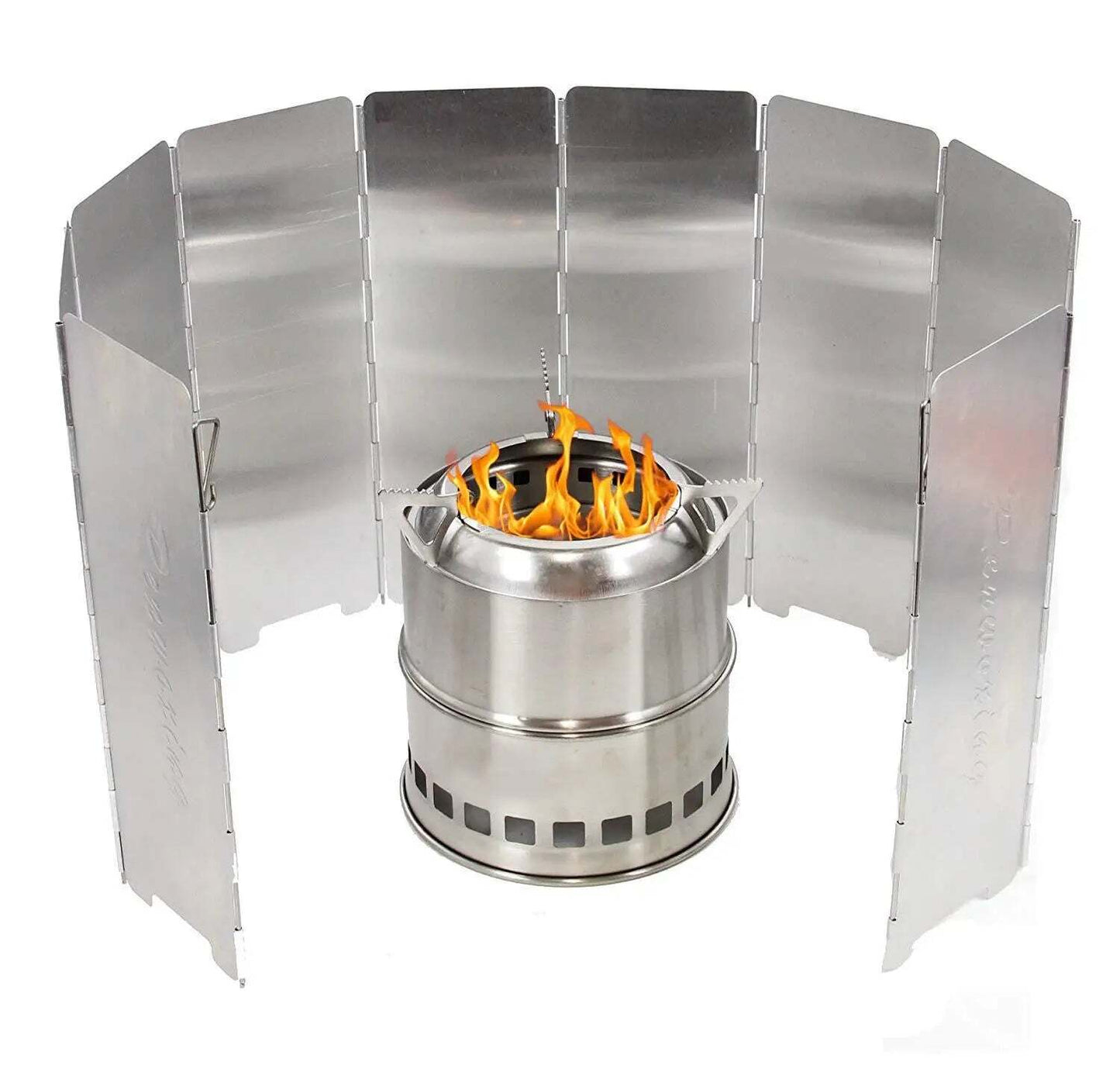 Folding Stove Windscreen - Gas Stove Windshield Plates