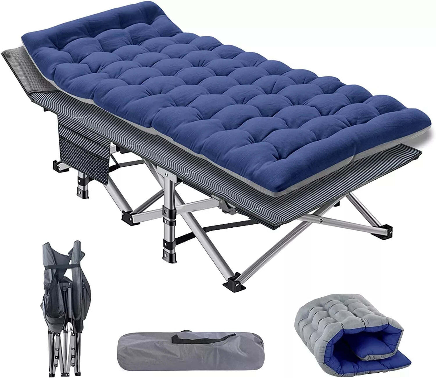 Camping Cot - Portable Folding Outdoor Bed for Adults and Kids